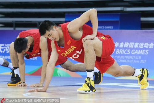 中国男篮热身